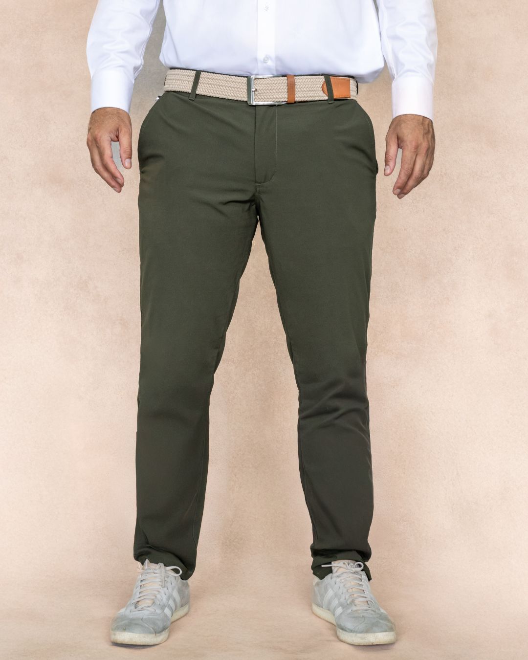 Performance Stain Resistant Green Pants