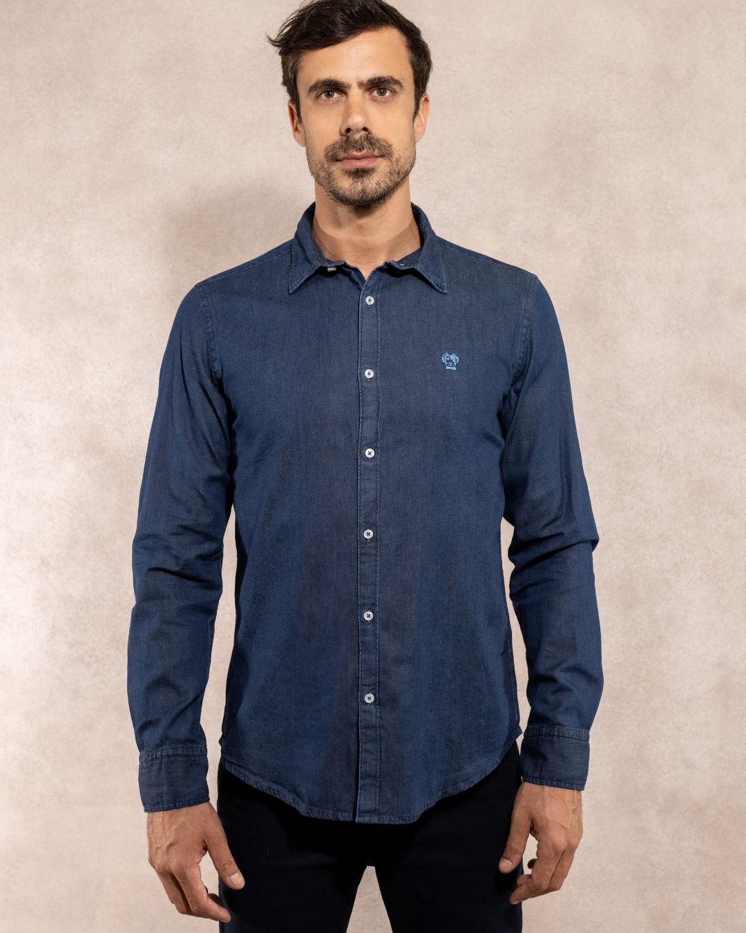 Denim stain-resistant shirt