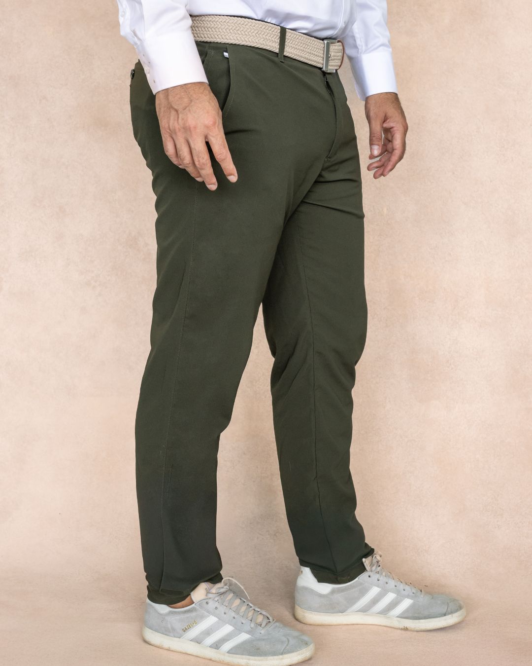 Performance Stain Resistant Green Pants