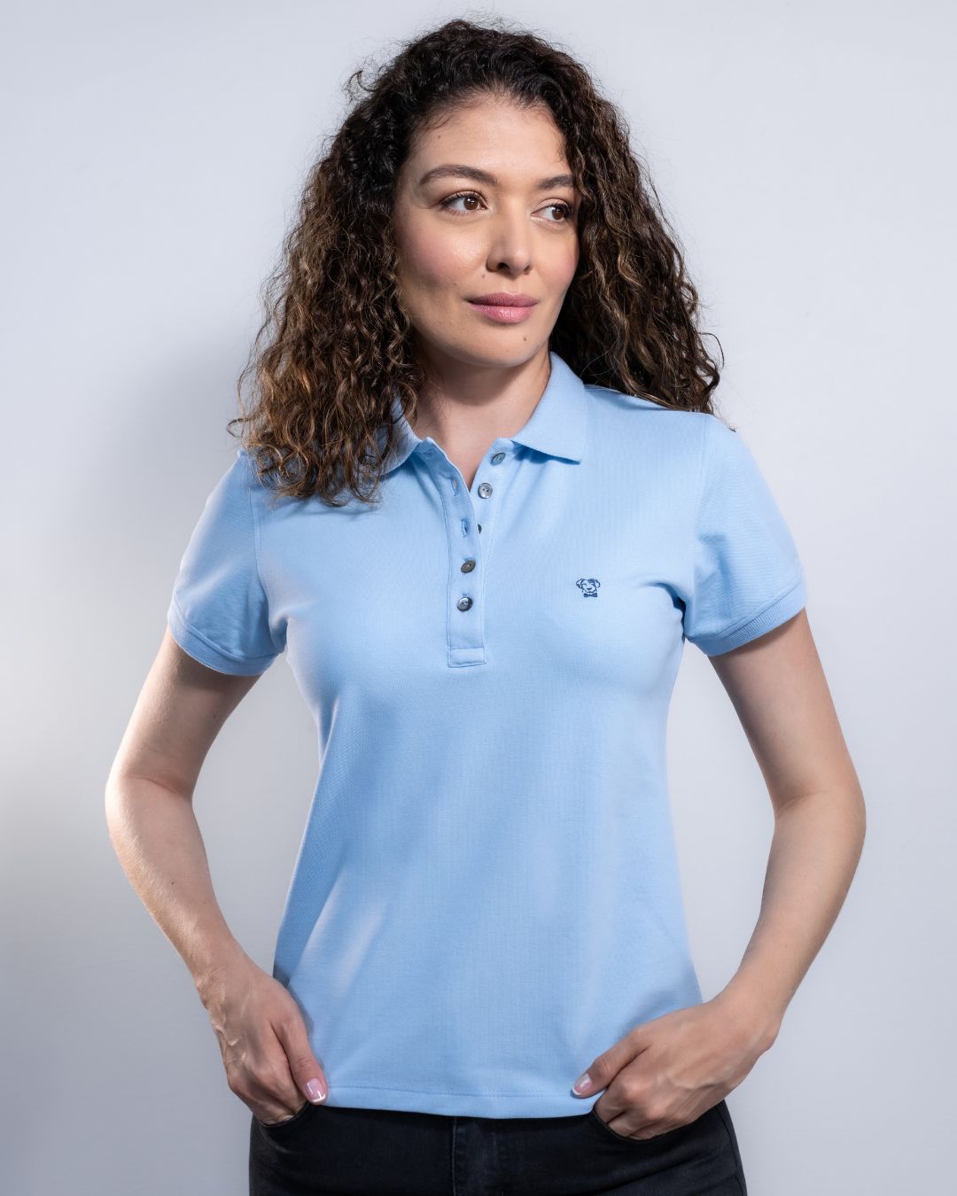 Baby Blue Stain Resistant Woman´s Polo