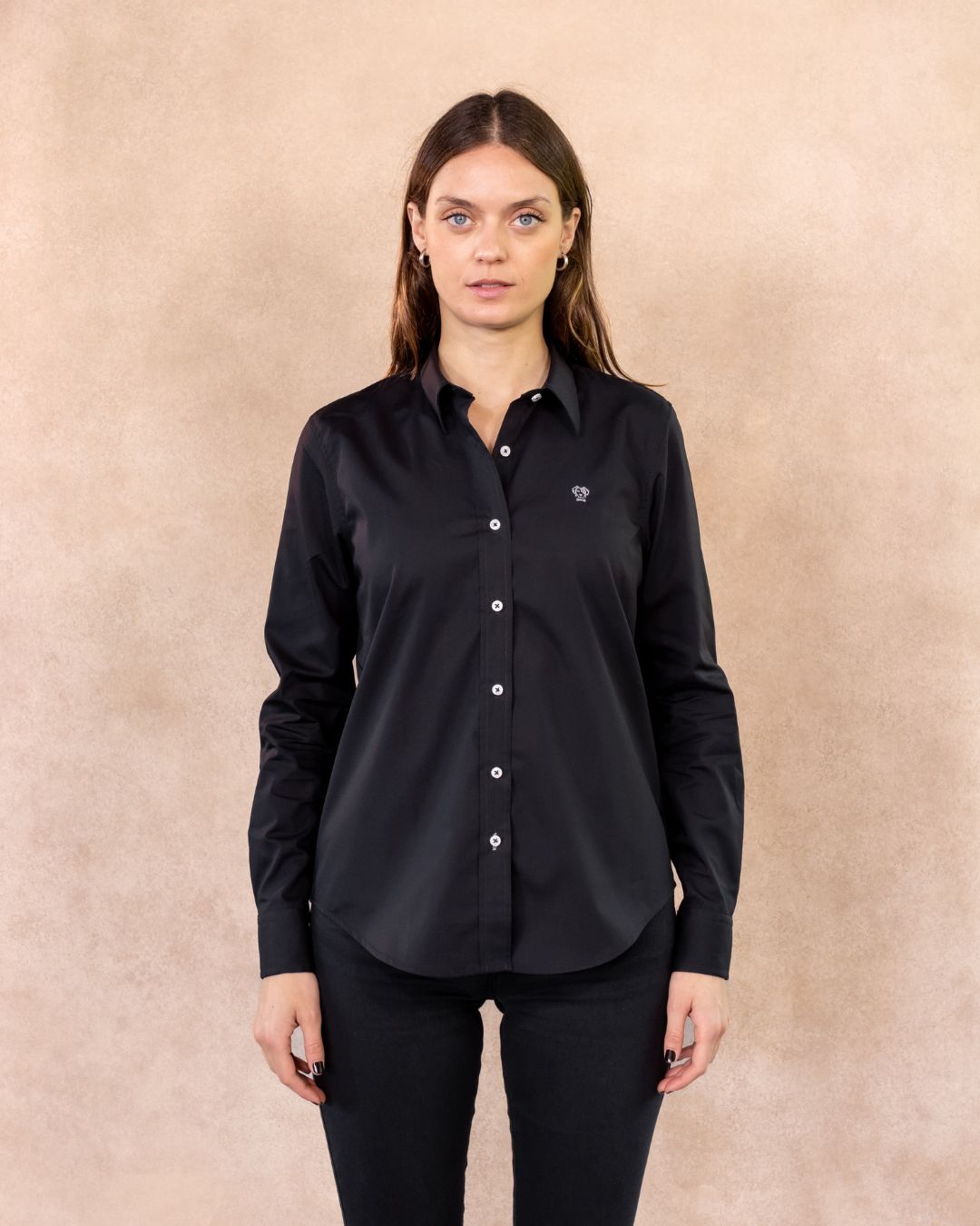 Women's Stain-Resistant Black Shirt
