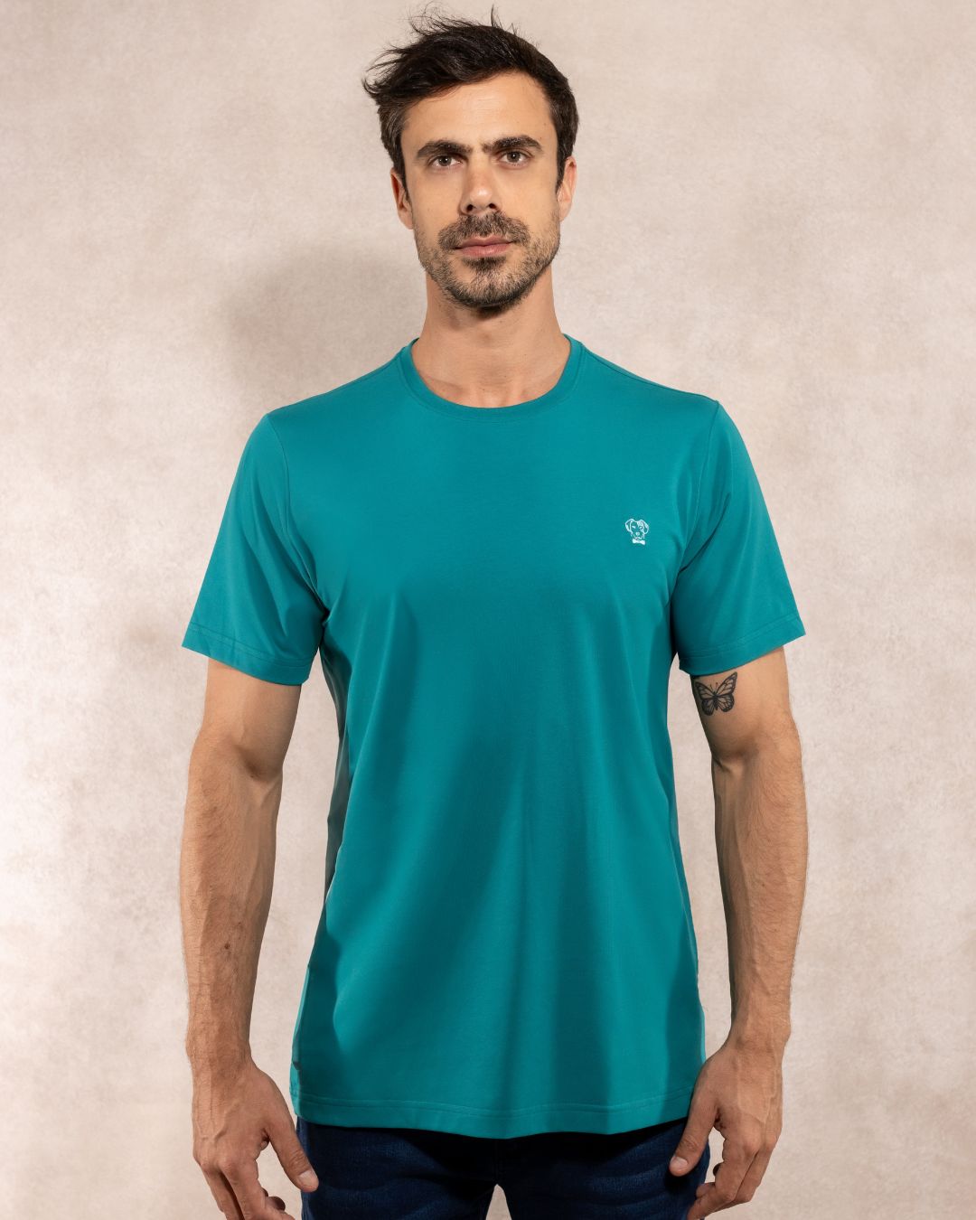 Emerald Green Stain Resistant T-shirt Regular Fit