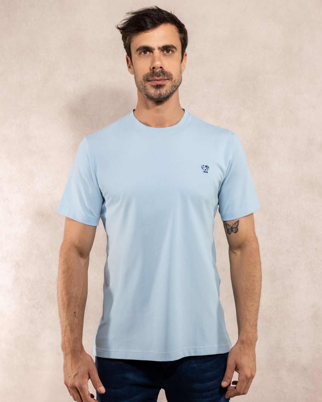 Baby Blue Stain Resistant T-shirt Regular Fit